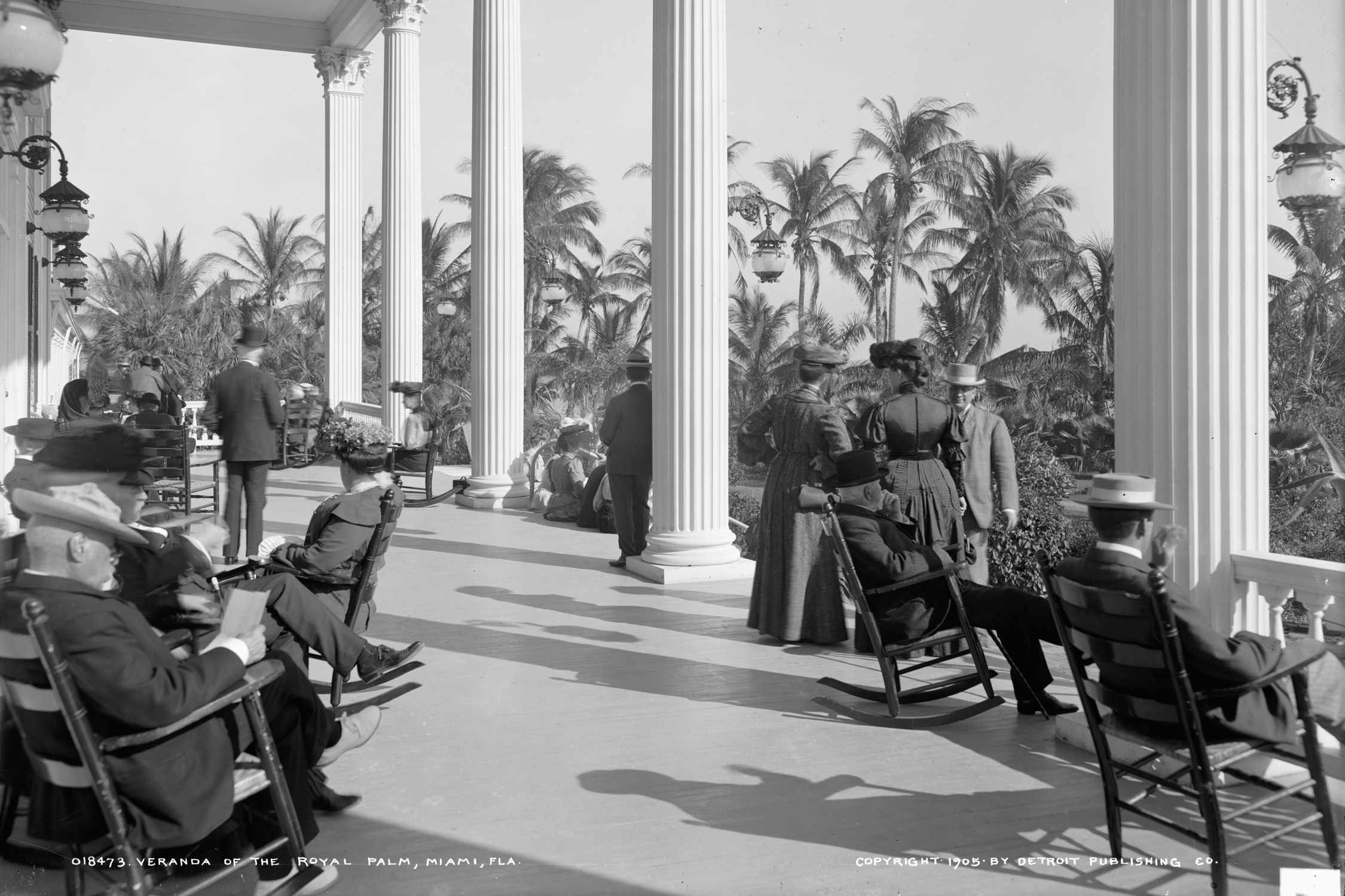 Rocking chairs on the veranda