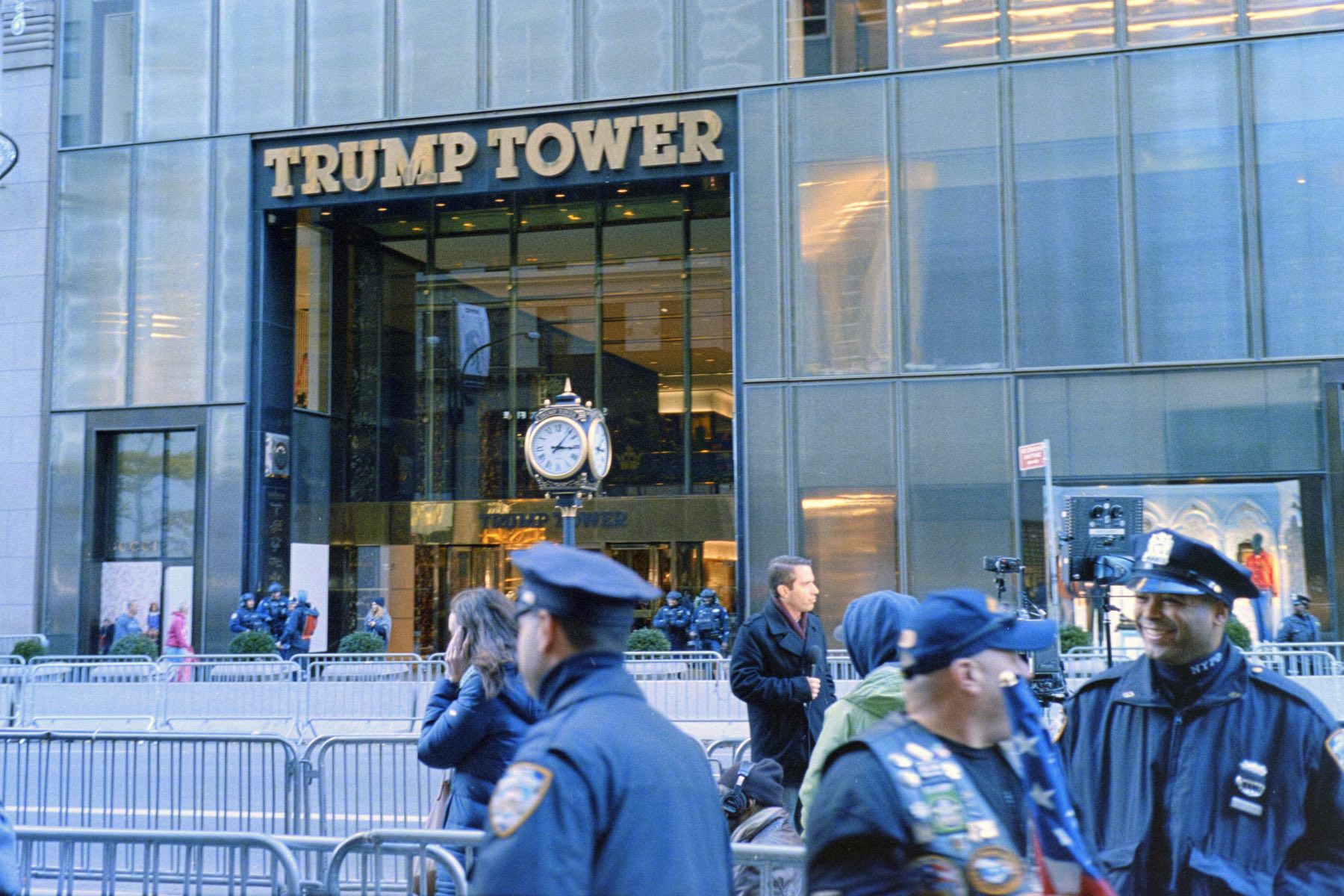 Police in front of Trump Tower